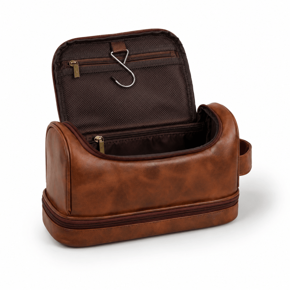 Grand Men’s Travel Toiletry Bag in Premium Leather