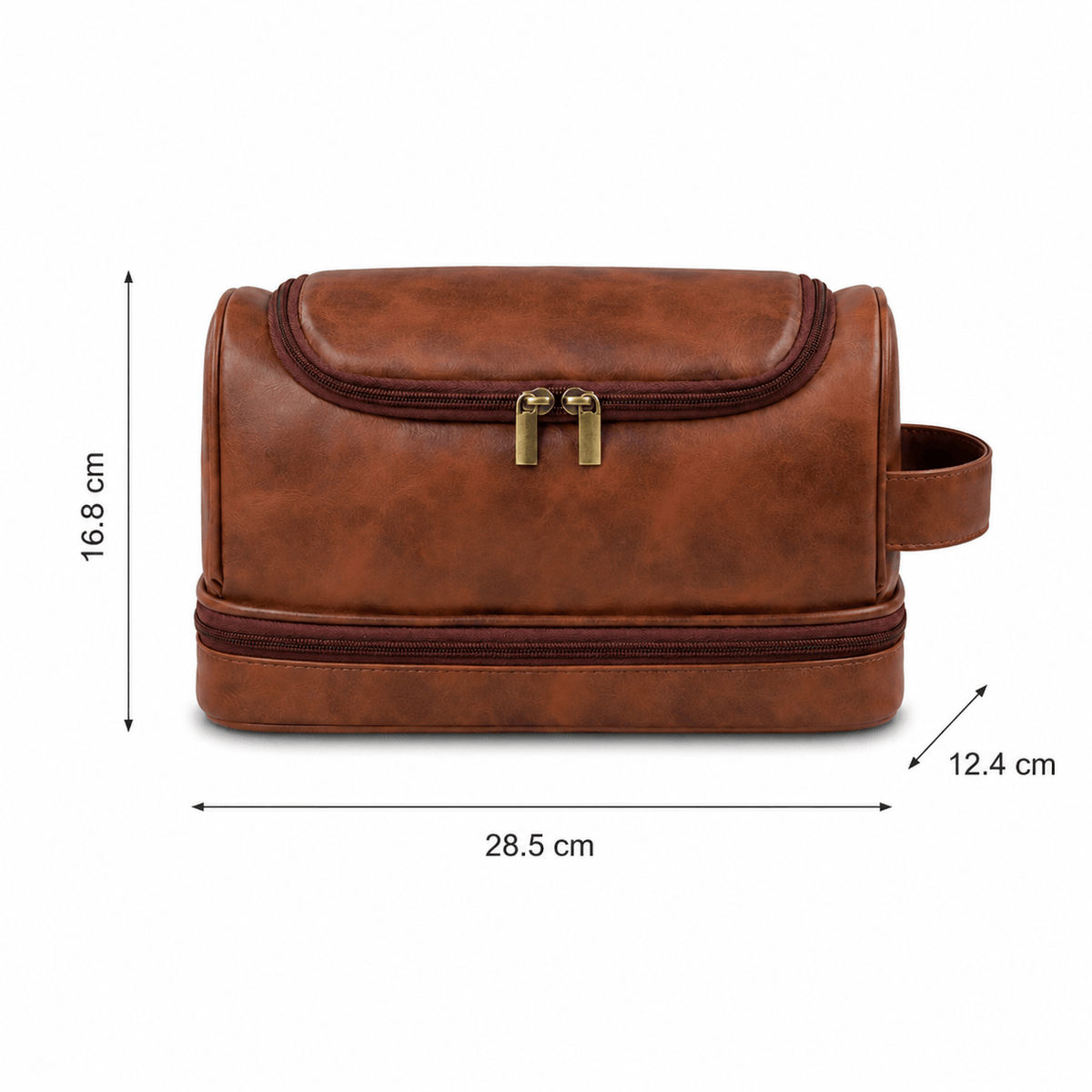 Grand Men’s Travel Toiletry Bag in Premium Leather