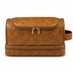 Grand Men’s Travel Toiletry Bag in Premium Leather